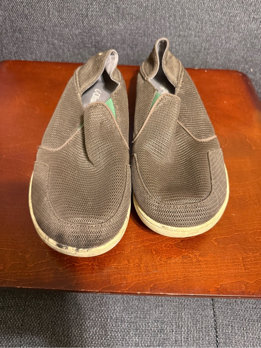 OluKai Brown Mesh Slip-On Shoes